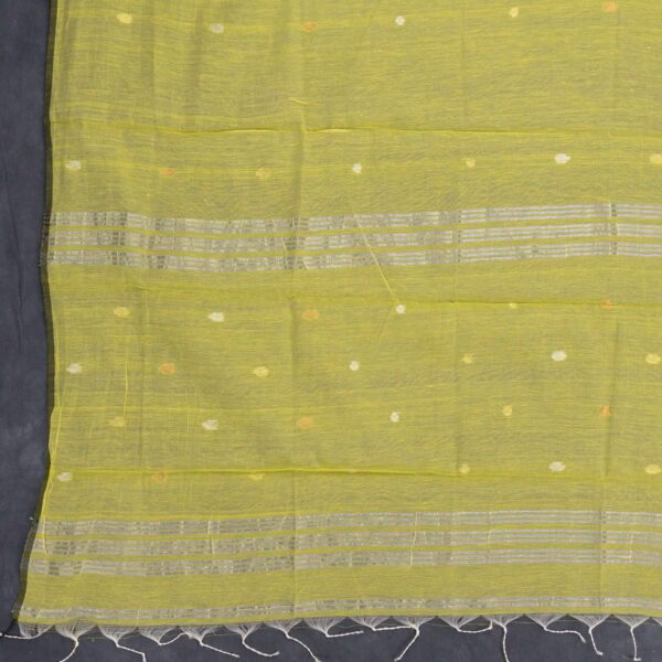Elegant Handloom Cotton Muslin Dhakai Jamdani Unstitched Kurti and Dupatta