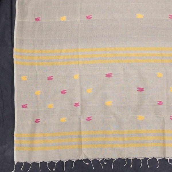 Adrika’s Handloom Cotton Muslin Dhakai Jamdani Kurti & Dupatta Set