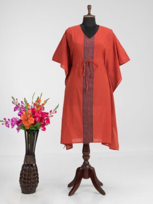 Adrika's Handcrafted Khadi Cotton Kaftan