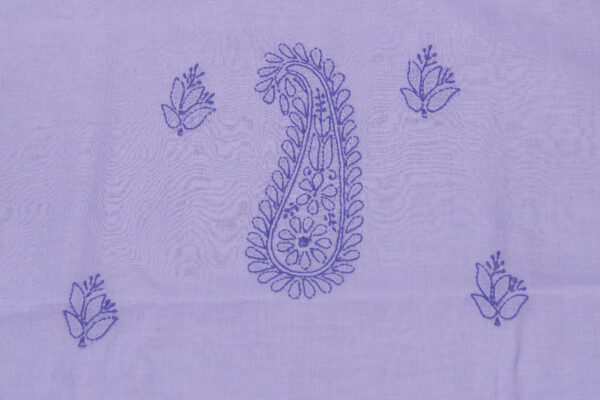 Elegant Lucknow Chikankari Cotton Unstitched 3-Piece Kurti Set by Adrika