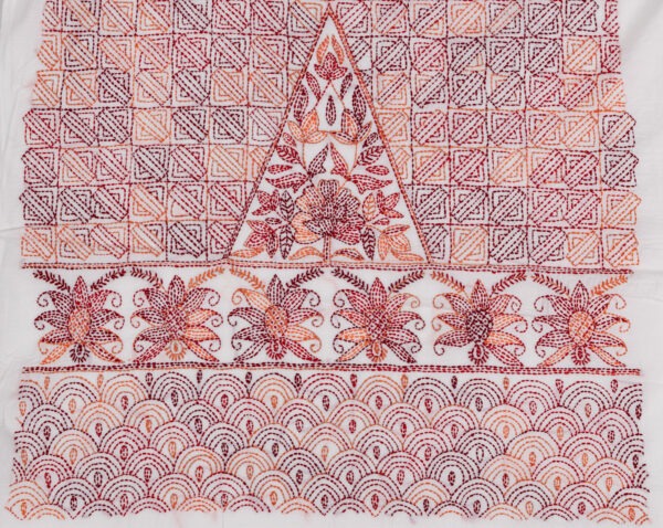 3 piece kurta set with intricate hand embroidery