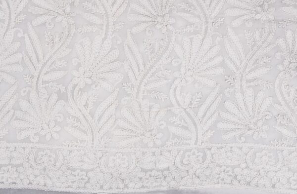 off white Kurta with Elegant Hand Embroidery