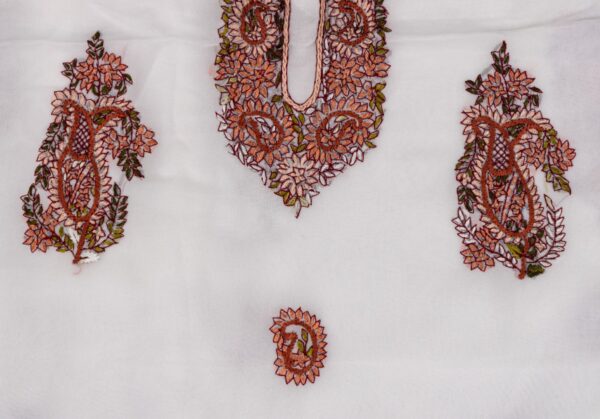 Adrika's Georgette Kurta With Dupatta Featuring Detailed Hand Embroidery
