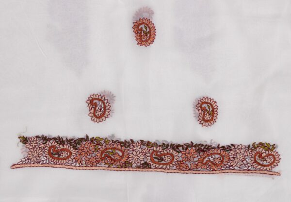 Georgette Unstitched Kurta With Dupatta and Exquisite Hand Embroidery by Adrika