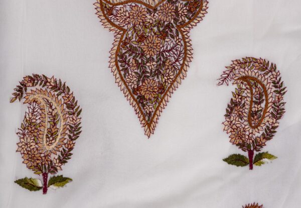 Adrika Hand Embroidered Georgette Unstitched Kurta Set with Dupatta