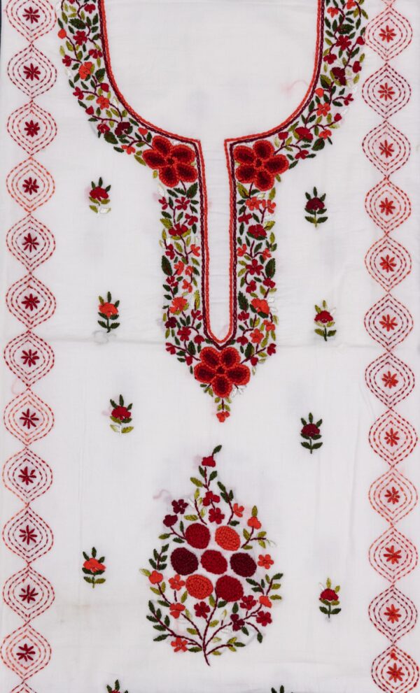 Designer Hand Embroidered Cotton Kurta