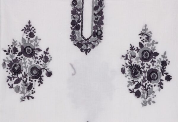 Adrika Cotton Unstitched Kurta with Elegant Hand Embroidery