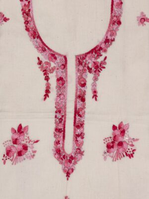 Kora Cotton Kurta with Intricate Hand Embroidery