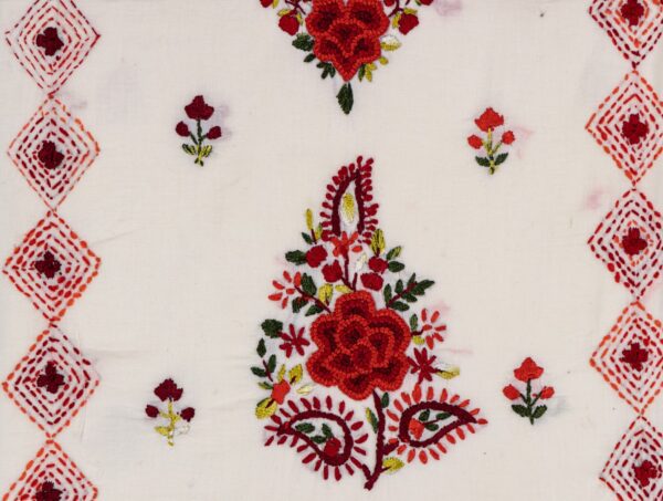 Luxurious Hand Embroidered Cotton Kurta by Adrika