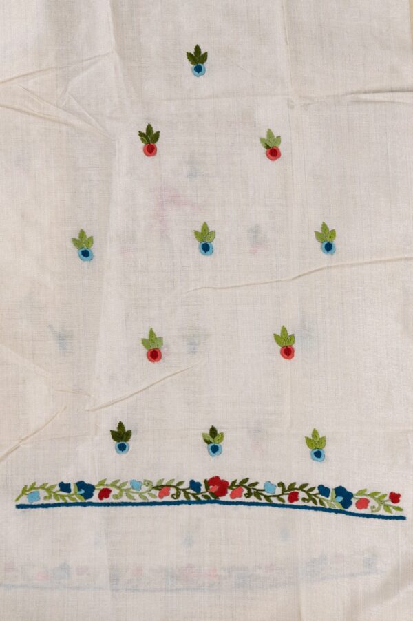 Traditional Adrika Multicoloured Hand Embroidered Unstitched Kurta