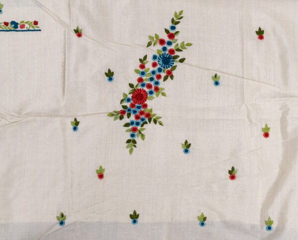 Luxurious Adrika Multicoloured Semi Tussar Hand Embroidered Kurta