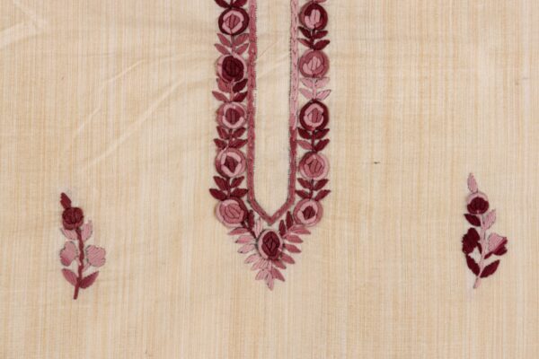 Adrika Unstitched Semi Tussar Kurta with Intricate Embroidery