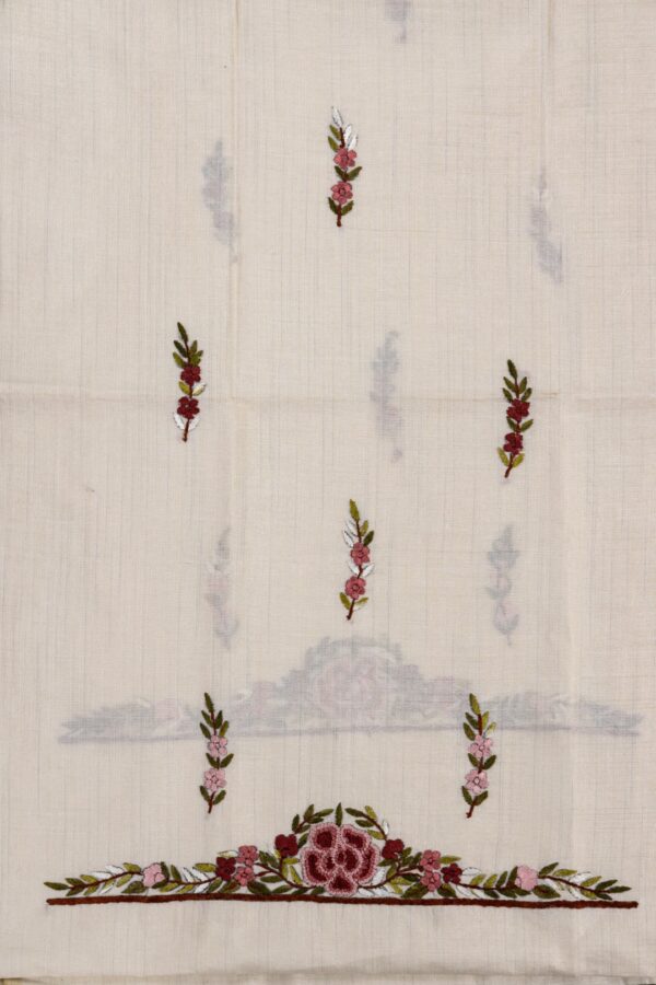 Artisanal Adrika Hand Embroidered Cotton Unstitched Kurta
