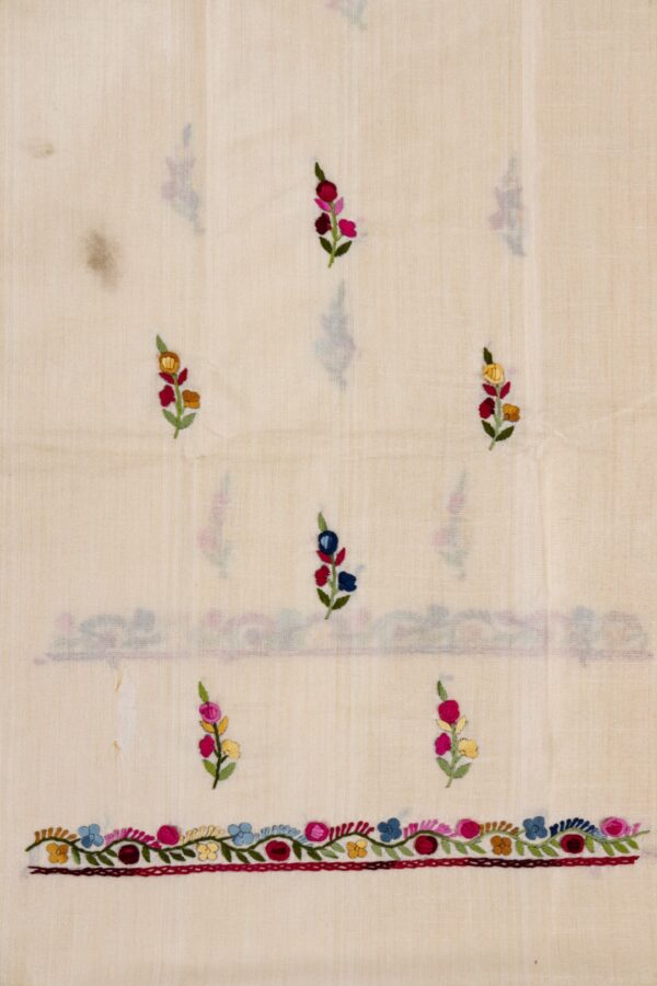 Adrika Semi Tussar Kurta with Vibrant Thread Embroidery