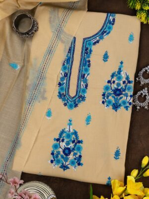 Adrika Different Shades Of blue Hand Embroidered Kurta Set