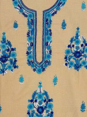 Luxurious Adrika Different Shades Of blue Hand Embroidered Kurta Set