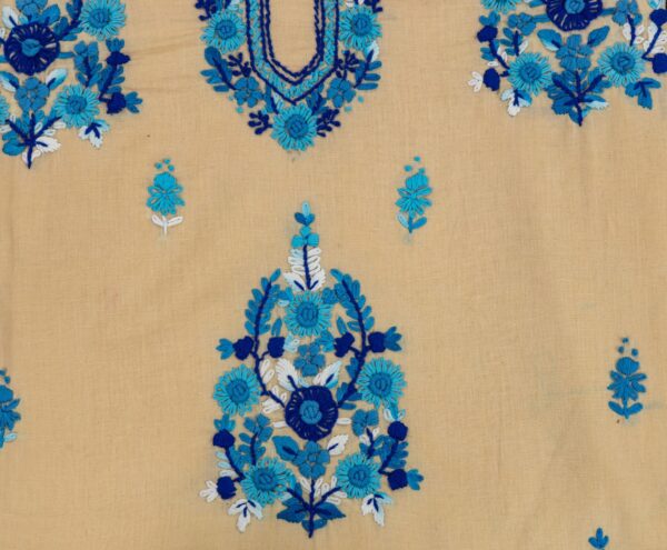 Adrika Different Shades Of blue Hand Embroidered Ethnic Kurta Set