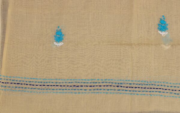 Blue Hand Embroidered Ethnic Kurta Set