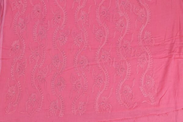 Elegant Adrika French Pink Cotton Kurta Set with Shadow Work