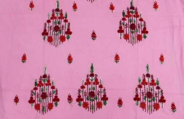 Adrika red Embroidered pink Kurta Set