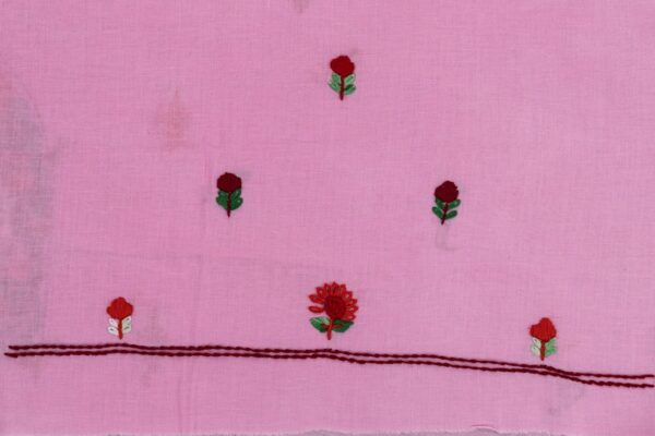 blue Embroidered pink Kurta Set
