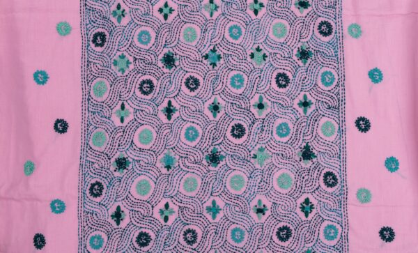 Adrika Traditional blue Thread Embroidered pink Kurta Set