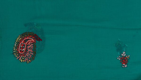 Elegant Adrika Green Cotton Kurta Set with Multicoloured Embroidery