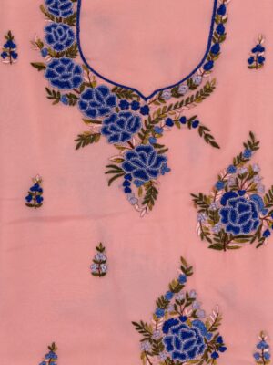 Adrika's Hand Embroidered Georgette Kurta in Contemporary Design