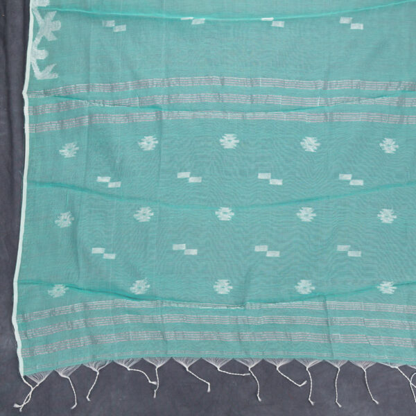 Adrika’s Unstitched Handloom Cotton Muslin Dhakai Jamdani Set