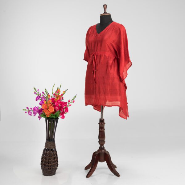 Traditional Murshidabad Silk Handloom Kaftan by Adrika