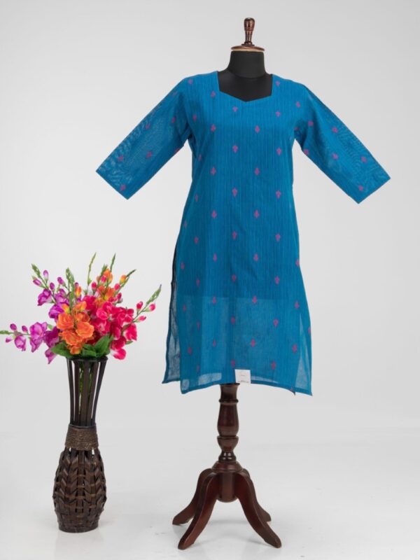 Adrika's Artisan Hand Embroidered Khadi Cotton Kurti