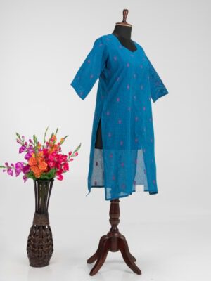 Elegant Handcrafted Khadi Cotton Kurti by Adrika