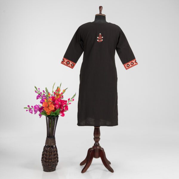 Adrika’s Khadi Cotton Kurti with Detailed Hand Embroidery