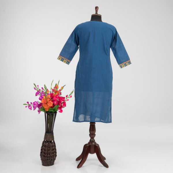 Adrika’s Premium Khadi Cotton Kurti with Hand Embroidery