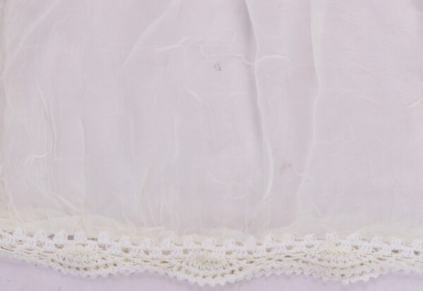 Premium Adrika Lucknow Chikankari Offwhite Cotton Hand Embroidered Unstitched Kurti Set