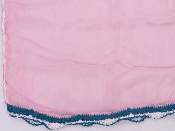 Elegant Lucknow Chikankari Pink Cotton Unstitched 3-Piece Kurti Set by Adrika