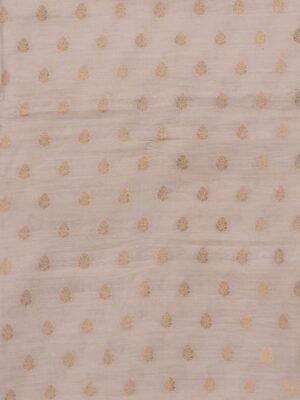 Handcrafted Banarasi Munga Silk Tussar Colour Unstitched 2-Piece Kurta Set by Adrika