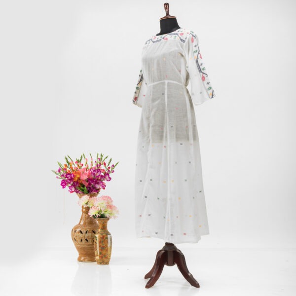 Adrika's Jamdani long dress in classic design