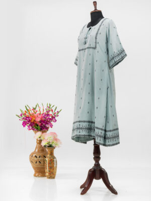 Adrika’s handcrafted Khadi Dhakai Cotton Dress
