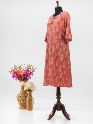 Adrika's Artistic Dabu Print Cotton Dress