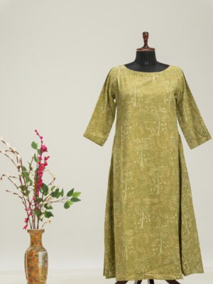 Adrika’s Dabu Cotton Dress - Traditional Indian Craftsmanship