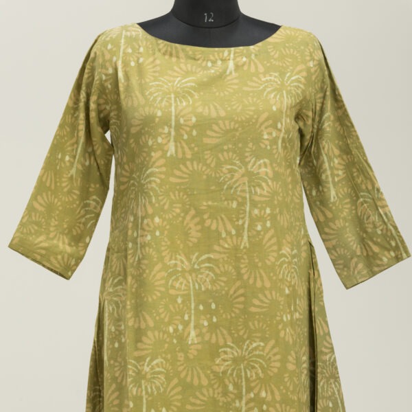 Adrika’s Dabu Print Cotton Maxi Dress - Bohemian Style