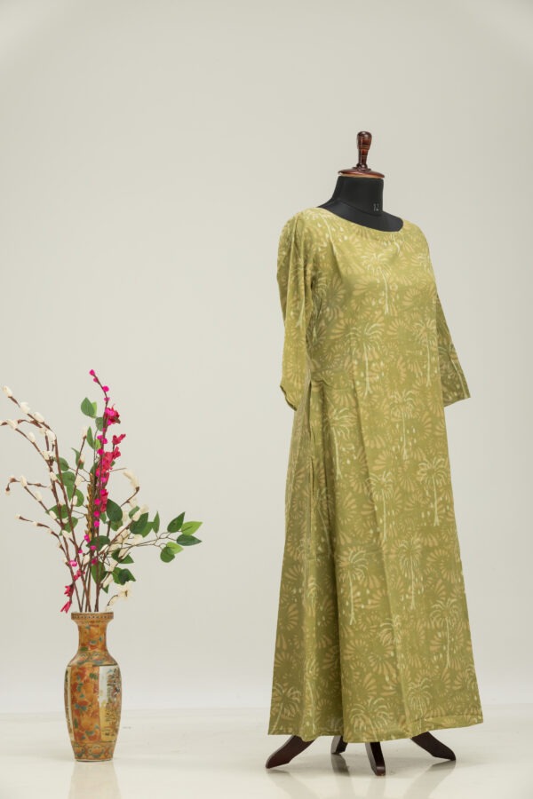 Adrika’s Dabu Cotton Long Dress - Handcrafted Indian Fashion