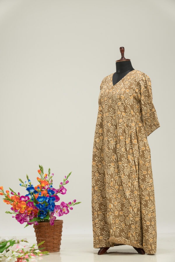 Adrika’s Dabu Cotton Long Dress - Comfortable and Stylish